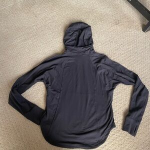 Lululemon Hoodie Womens XS Small 2 Black Stretch Performance Thumbholes Athletic